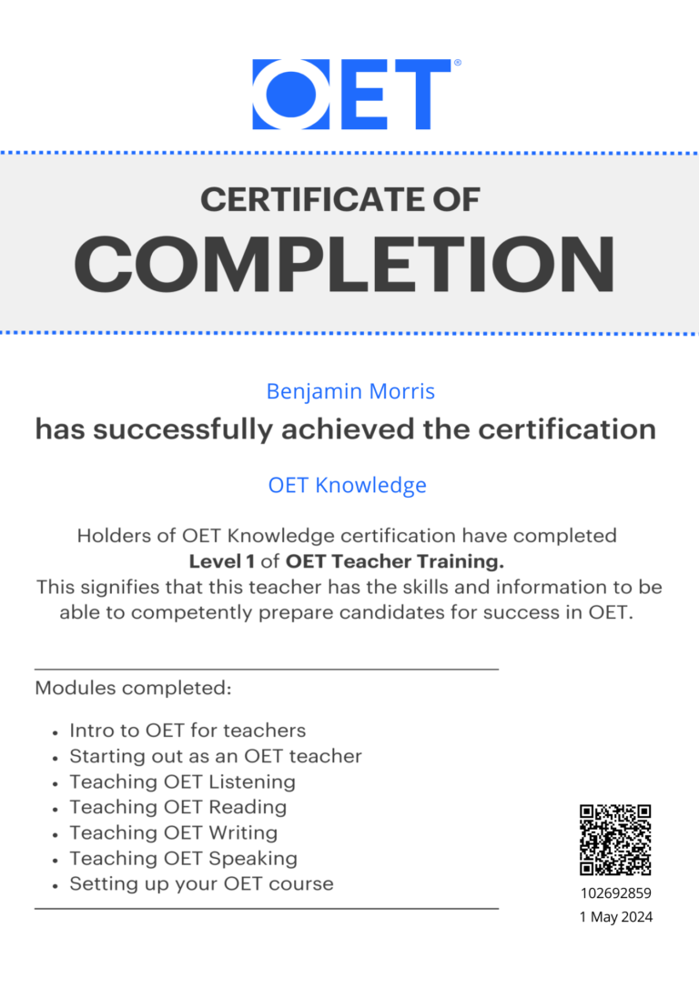 Occupational English Test