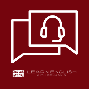 Contact icon with phone and email envelope – Learn English with Benjamin